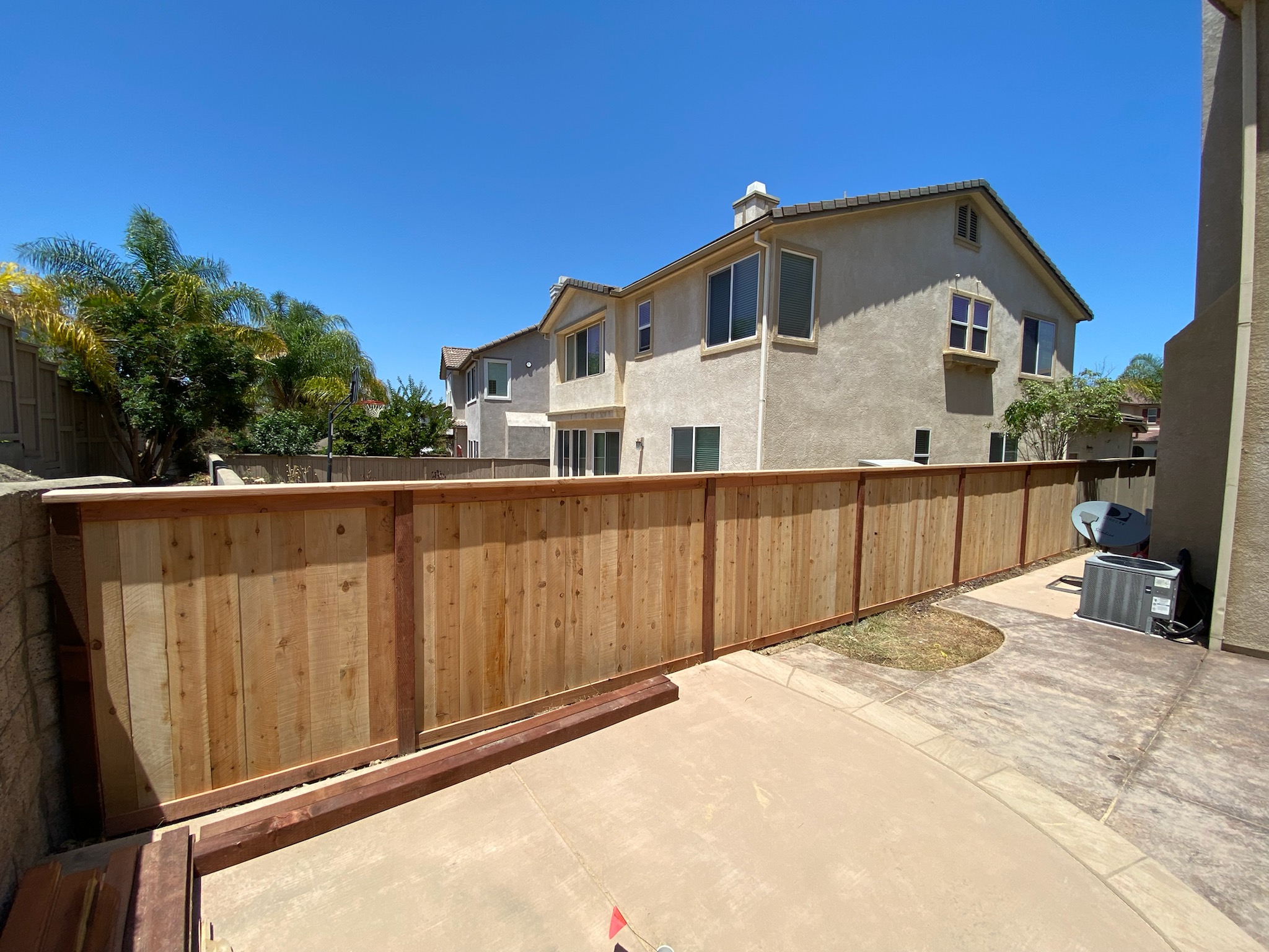 Cedar fence in HOA